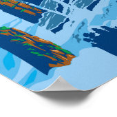 ウーリンユアンシーニックエリア中国旅行芸術ヴィンテージ ポスター (角)