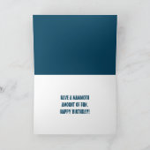 ウーリーの良い誕生日を持つ カード (内部)