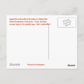 ウーリーベアキャタピラーはがき ポストカード (裏面)