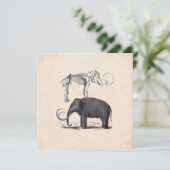 ウーリーマンモスグッドタイムズボーイズバースデーパーティー 招待状 (スタンド正面)