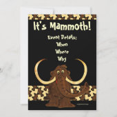 ウーリーマンモス 招待状 (正面)