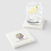 ウールとヤードの幅 ストーンコースター (横)