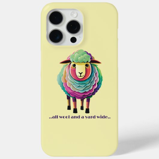 ウールとヤードの幅 Case-Mate iPhoneケース (裏面)