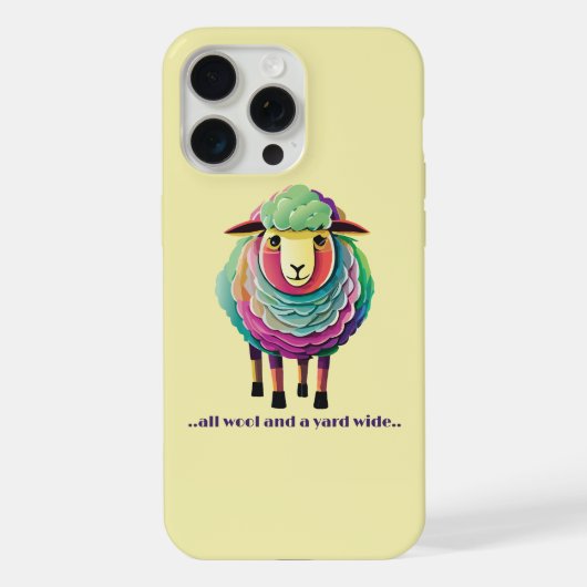 ウールとヤードの幅 iPhoneケース (裏面)