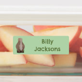 ウールのサイのエラスモウムパーソナライズされた漫画 ラベル (貼付)