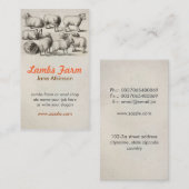 ウールの名刺を子を産みます 名刺 (正面/裏面)