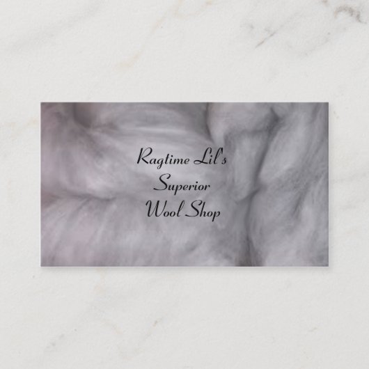 ウールの名刺 名刺 (正面)