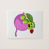 ウールの玉で亀 ジグソーパズル (横)