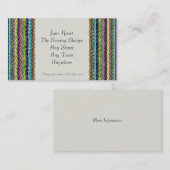 ウールの生地の効果の織物の名刺 名刺 (正面/裏面)