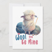 ウールは私のものだ、可愛おもしろいい 招待状 (正面)