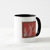 ウールを回している女性 マグカップ (正面右)