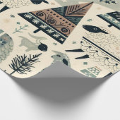 ウールウィンターワンダーランド ラッピングペーパー (角)