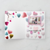 ウールエイリアンおもしろいバレンタインフォトカード カード (内部)