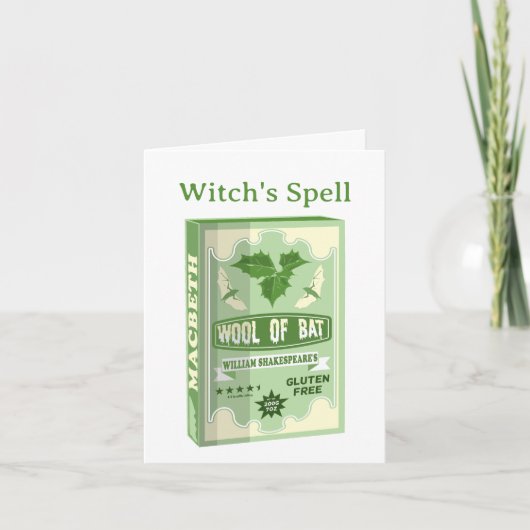 ウールオブマクベスこうもり カード (正面)