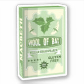 ウールオブマクベスこうもり シール (正面)