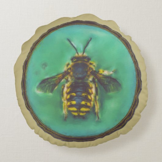 ウールカーダービー ラウンドクッション (裏面)