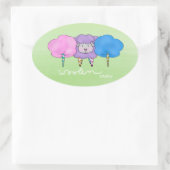 ウールキャンディ 楕円形シール (バッグ)