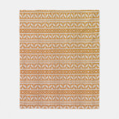 ウールクロスステッチ編みクリスマスパターン | フリースブランケット (正面)