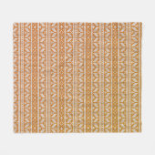 ウールクロスステッチ編みクリスマスパターン | フリースブランケット (正面(横))