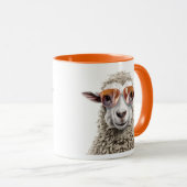 ウールクール醸造羊 マグカップ (正面右)