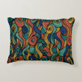 ウールトッピングペイズリー アクセントクッション (裏面)