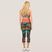 ウールトッピングペイズリー カプリレギンス (裏面)