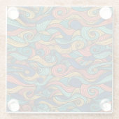 ウールトッピングペイズリー ガラスコースター (裏面)