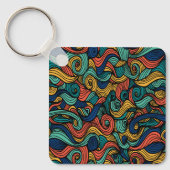 ウールトッピングペイズリー キーホルダー (正面)