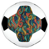 ウールトッピングペイズリー サッカーボール (回転)