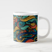 ウールトッピングペイズリー ジャンボコーヒーマグカップ (右)