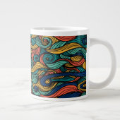 ウールトッピングペイズリー ジャンボコーヒーマグカップ (右)