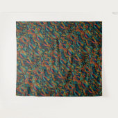 ウールトッピングペイズリー タペストリー (正面(横))