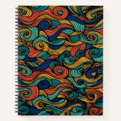 ウールトッピングペイズリー ノートブック (正面)