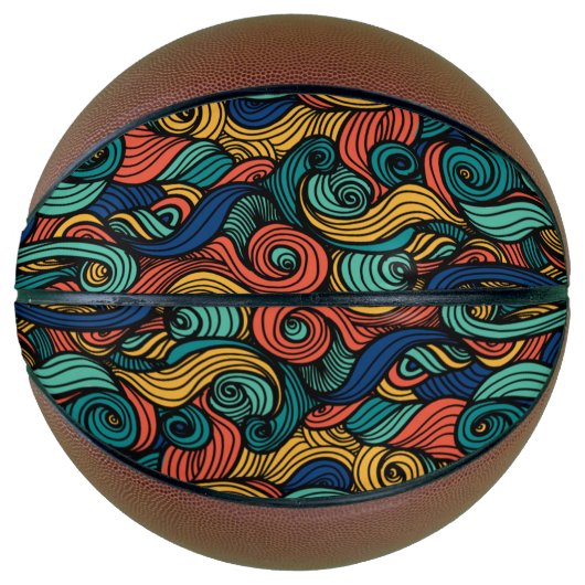 ウールトッピングペイズリー バスケットボール (正面)