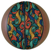 ウールトッピングペイズリー バスケットボール (縦)