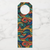 ウールトッピングペイズリー ボトルネックタグ (正面)