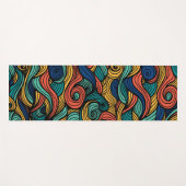 ウールトッピングペイズリー ヨガマット (正面(横))