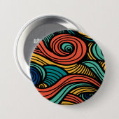 ウールトッピングペイズリー 缶バッジ (正面&裏面)