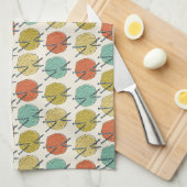 ウールパターンの球 キッチンタオル (四つ折り)