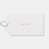 ウールパーソナライズされたハート7結婚周年 ギフトタグ (裏面横)