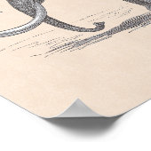 ウールマンモスクリエイトマストドンおもしろいヴィンテージ ポスター (角)