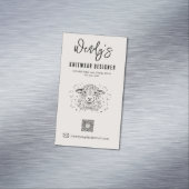 ウールヤーンショップビジネスカードマグネット – カスタムニット マグネット名刺 (インサイチュ)