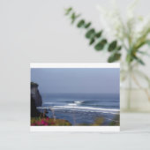 ウールワトゥ バリ 有名なサーフィンの波 ポストカード (スタンド正面)