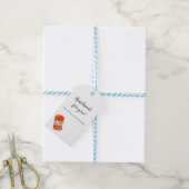 ウール手製糸編み物編み ギフトタグ (より糸付き)