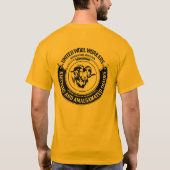 ウール統一されたワーカーTシャツ Tシャツ (裏面)