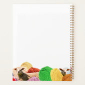 ウール編み物クロシェ糸の羊のパーソナライズ可能 プランナー手帳 (裏面)