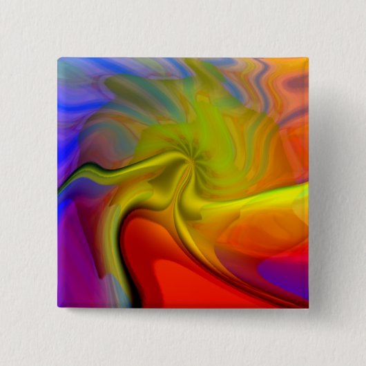 ウール飛んでいるマスター 缶バッジ (正面)