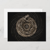 ウーロボロス付きホイール ポストカード (正面/裏面)