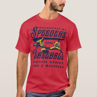 ウーンソケット・スピーダーズ - ロードアイランド州 - ヴィンテージ デファン Tシャツ