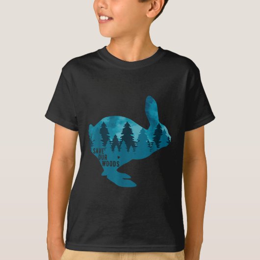 ウー救ズ環境保護ウサギNat Tシャツ (正面)